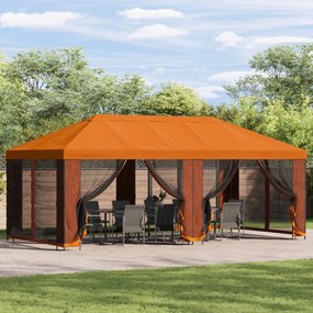 vidaXL Κιόσκι με Πλαϊνές Τοίχους 6 x 3 m Πορτοκαλί