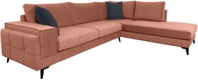 Γωνιακός καναπές Siena-Portokali-Αριστερή