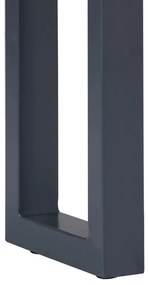 vidaXL Τραπέζι Κονσόλα Γκρι 115x35x76 εκ. Μασίφ Ξύλο Ακακίας / Σίδηρο