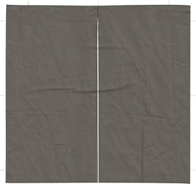vidaXL Πλευρική Σκηνής Πάρτι 2 pcs Ανθρακί 200 x 195 εκ.