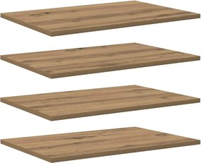 vidaXL Ράφι Βιβλίων 4 pcs Καφέ 60 x 40 x 1,5 cm Επεξεργασμένο ξύλο