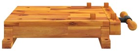 vidaXL Επιφάνεια Πάγκου Εργ. με Μέγγενη 52x44x9,5εκ Μασίφ Ξύλο Ακακίας