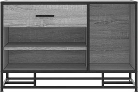 Πάγκος παπουτσιών vidaXL Γκρι Sonoma 80x40x53,5 cm