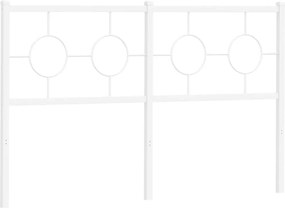 vidaXL Ανταλλακτικό κεφαλάρι Λευκό 135 εκ. Μεταλλικό