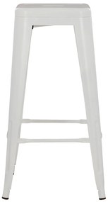 ΣΚΑΜΠΟ ΜΠΑΡ ΜΕΤΑΛΛΙΚΟ MELITA-PRO HM8642.41 ΣΕ ΛΕΥΚΟ ΜΑΤ 43x43x78Υεκ. (1 Τεμμάχια)