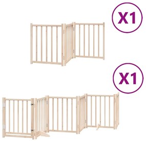 vidaXL Διαχωριστικό Σκύλων/Πόρτα Πτυσσόμενο 9 Πάνελ 450 εκ Ξύλο Λεύκας