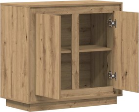 vidaXL Πλαϊνό γραφείο Artisan Oak 80 x 40 x 75 εκ. Επεξεργασμένο ξύλο