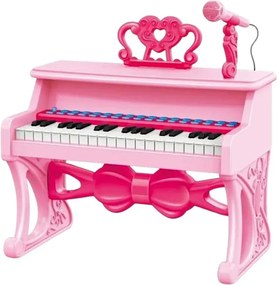 Παιδικό πιάνο mini με μικρόφωνο - 328-6337 - 233101 - Pink