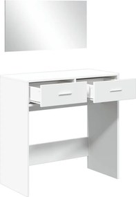vidaXL Μπουντουάρ με Καθρέφτη Λευκό 80 x 39 x 80 εκ.