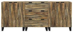 vidaXL Σετ Επίπλων Μπάνιου με συρτάρι 3 pcs Καφέ 180 x 33 x 75 εκ.