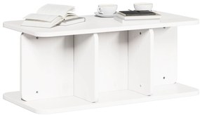 vidaXL Τραπεζάκι σαλονιού Λευκό 80 x 39.5 x 33.5 εκ