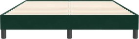 vidaXL Box Spring Κρεβάτι χωρίς στρώμα Σκούρο πράσινο Βελούδινο