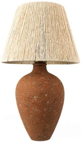 Φωτιστικό Επιτραπέζιο 687HMY1493 Φ25x45cm 1xE27 40W Brown-Cream Opviq