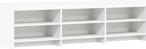 vidaXL Ντουλάπι TV 168 x 33 x 47 εκ. Λευκό Επεξεργασμένο Ξύλο