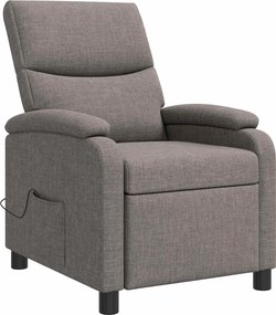 vidaXL Κάθισμα μασάζ Taupe Ύφασμα