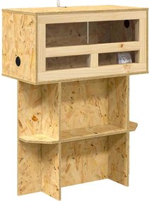 vidaXL Terrarium Καφέ 60 x 30 x 80 εκ OSB