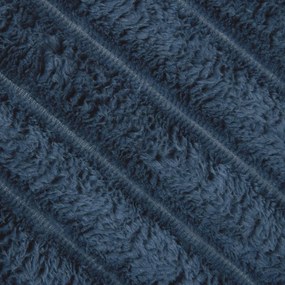 vidaXL Κουβέρτα Σκούρο μπλε 200 x 150 cm Μαλλί