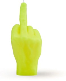 Κερί Χειρονομίας F@ck You 380gr 20x9x8cm Fluo Yellow Candle Hand Παραφίνη