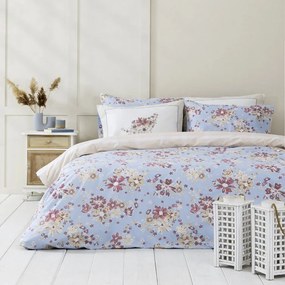 Σεντόνια Blume (Σετ 4τμχ) Blue-Multi Nima Διπλό 220x260cm 100% Βαμβάκι