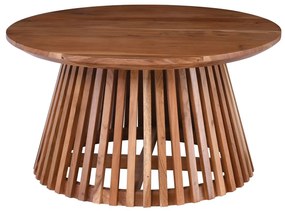 Τραπέζι Σαλονιού RIM Φυσικό Ξύλο Φ80x43cm