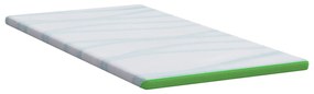 vidaXL Στρώματα Other Λευκό και Πράσινο 120 x 200 cm