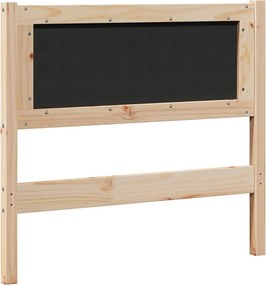 vidaXL Κεφαλάρι Άλλο Καφέ 100 cm Μασίφ ξύλο πεύκου