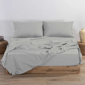 Σεντόνι Υπέρδιπλο Με Λάστιχο (160x200+30) Nef-Nef Homeware Basic Γκρι