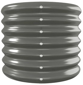 vidaXL Ζαρντινιέρα Γκρι 332x40x36 εκ. Γαλβανισμένος χάλυβας