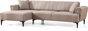 Corner Sofa-Bed Hamlet Left - Light Brown Light Brown
