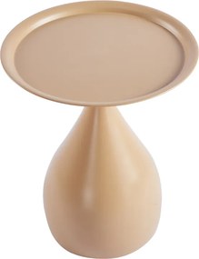 Βοηθητικό τραπέζι Samino pakoworld μέταλλο cappuccino Φ39x46εκ