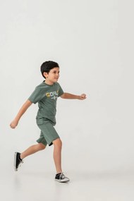 Stewehome Σετ ανδρικό παιδικό με σορτς και μπλούζα με τύπωμα (3-4 ετών)