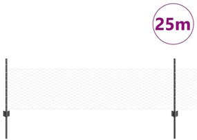 vidaXL Τεντώτο με στήριγμα Γκρι 0,5 x 25 μ. Ατσάλι