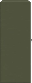 vidaXL Ντουλάπι αποθήκευσης Ελιά Πράσινη 90 x 40 x 105 cm Ατσάλι