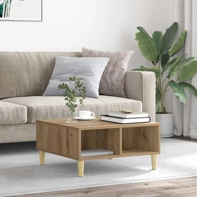 vidaXL Τραπεζάκι Σαλονιού Τεχνίτης Δρυς 60x60x30εκ. Επεξεργασμένο Ξύλο