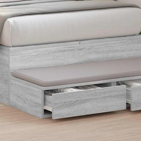 vidaXL Συρτάρια κρεβατιού με συρτάρι Γκρι sonoma 75 x 36.5 x 16.5 εκ