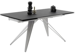 Bali Καρεκλα Relax Μαύρη + Υποπόδιο 83x86x102 cm
