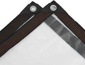 vidaXL Διαφανής Μουσαμάς με Οπές 3x3 μ. από Πολυαιθυλένιο