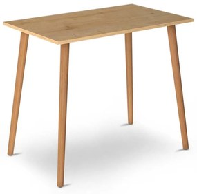 Τραπέζι Fiona Megapap από μελαμίνη χρώμα oak 90x55x75εκ. - Μελαμίνη - GP022-0033,1