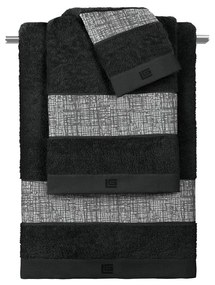 Πετσέτες Μπάνιου (Σετ 3τμχ) Guy Laroche Valley Silver - Black 500gsm
