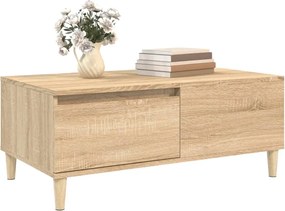 vidaXL Τραπεζάκι Σαλονιού Sonoma Δρυς 90x50x36,5 εκ. Επεξεργασμ. Ξύλο