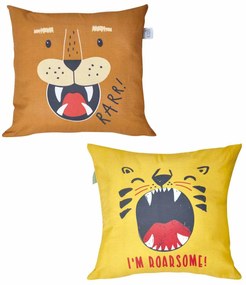 Διακοσμητική Μαξιλαροθήκη 2 Όψεων (45x45) Kentia Kids Jungle