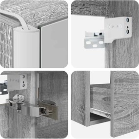 vidaXL Σετ Επίπλων Μπάνιου 4 pcs Γκρι Sonoma