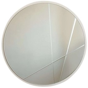 Καθρέπτης Τοίχου 552NOS2147 60x60cm White Aberto Design Mdf,Γυαλί