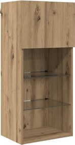 vidaXL Τοίχου ντουλάπες τηλεόρασης 2 pcs Artisan Oak