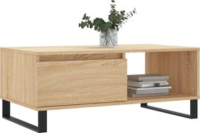 vidaXL Τραπεζάκι Σαλονιού Sonoma Δρυς 90x50x36,5 εκ. Επεξεργασμ. Ξύλο