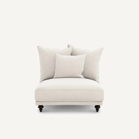 Πολυθρόνα τύπου chaise longue από βελούδινο chenille, Lazare