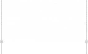 vidaXL Στύλος Περιφράξεων 44 pcs Ασημί 160 cm Ατσάλι