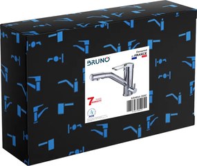 BRUNO μπαταρία πάγκου κουζίνας M54954-355C, τρίοδη, αναμεικτική, ασημί