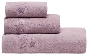 Πετσέτες Μπάνιου (Σετ 3τμχ) Kentia Stylish Brixton 450gsm Μωβ,Σάπιο Μήλο