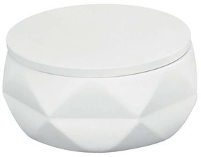 Βάζο Για Βαμβάκι Crackle Jar 8046 10,5x6,0cm White Kleine Wolke Polyresin
